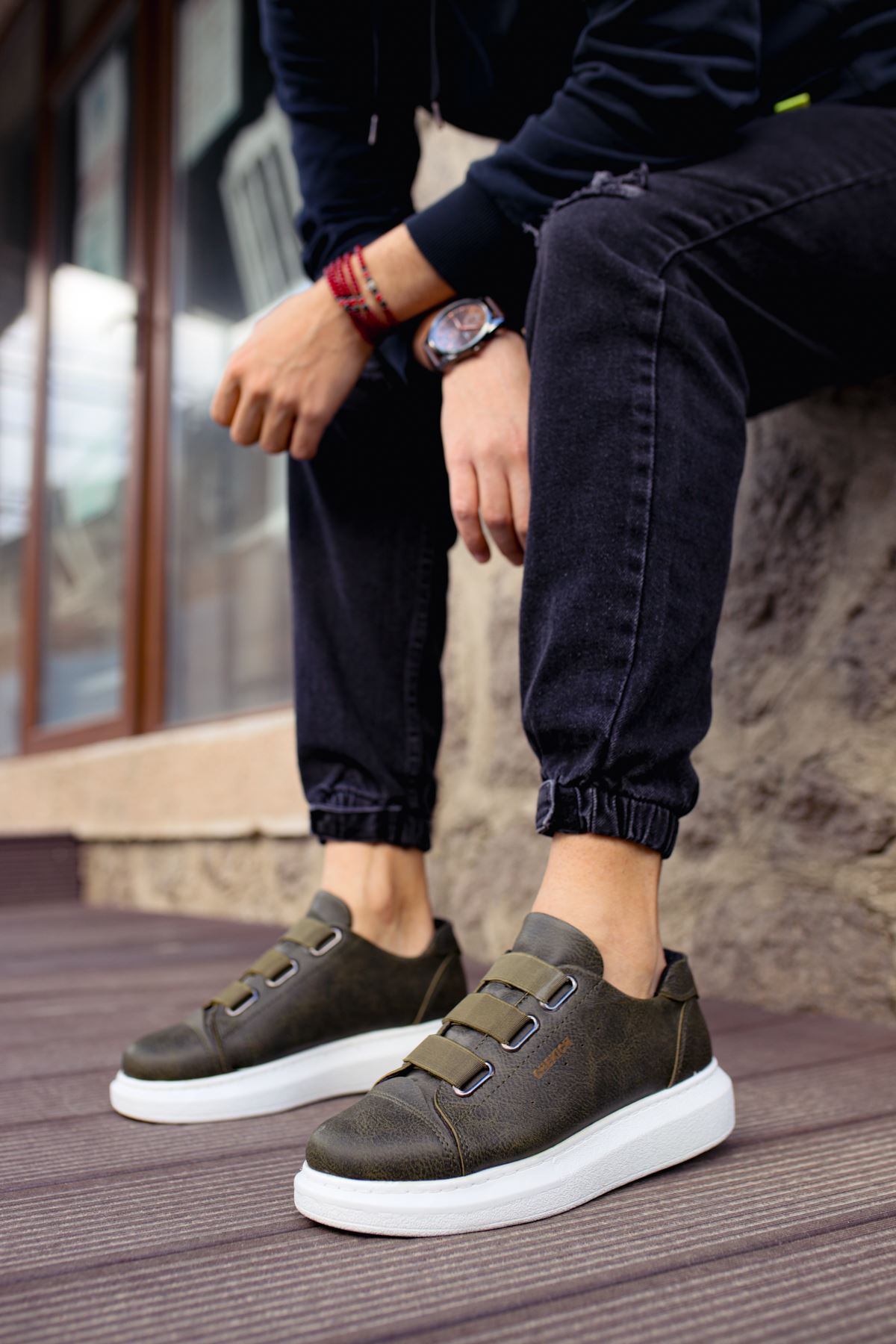 CH253 CBT Mirror Non Erkek Ayakkabı HAKI - Görsel 4