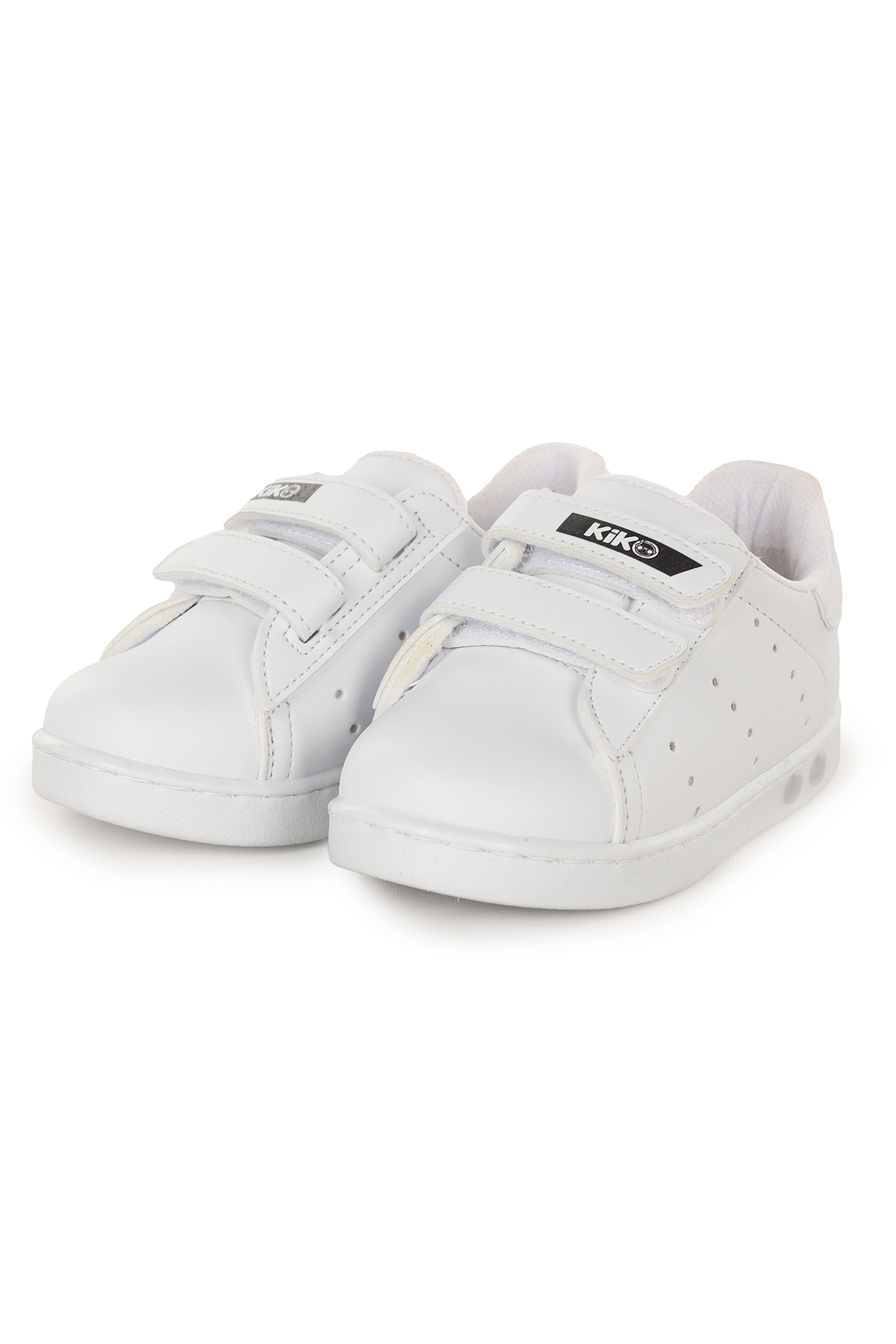 Royzo Cırtlı Işıklı Erkek Bebek Spor Ayakkabı Beyaz - Görsel 4