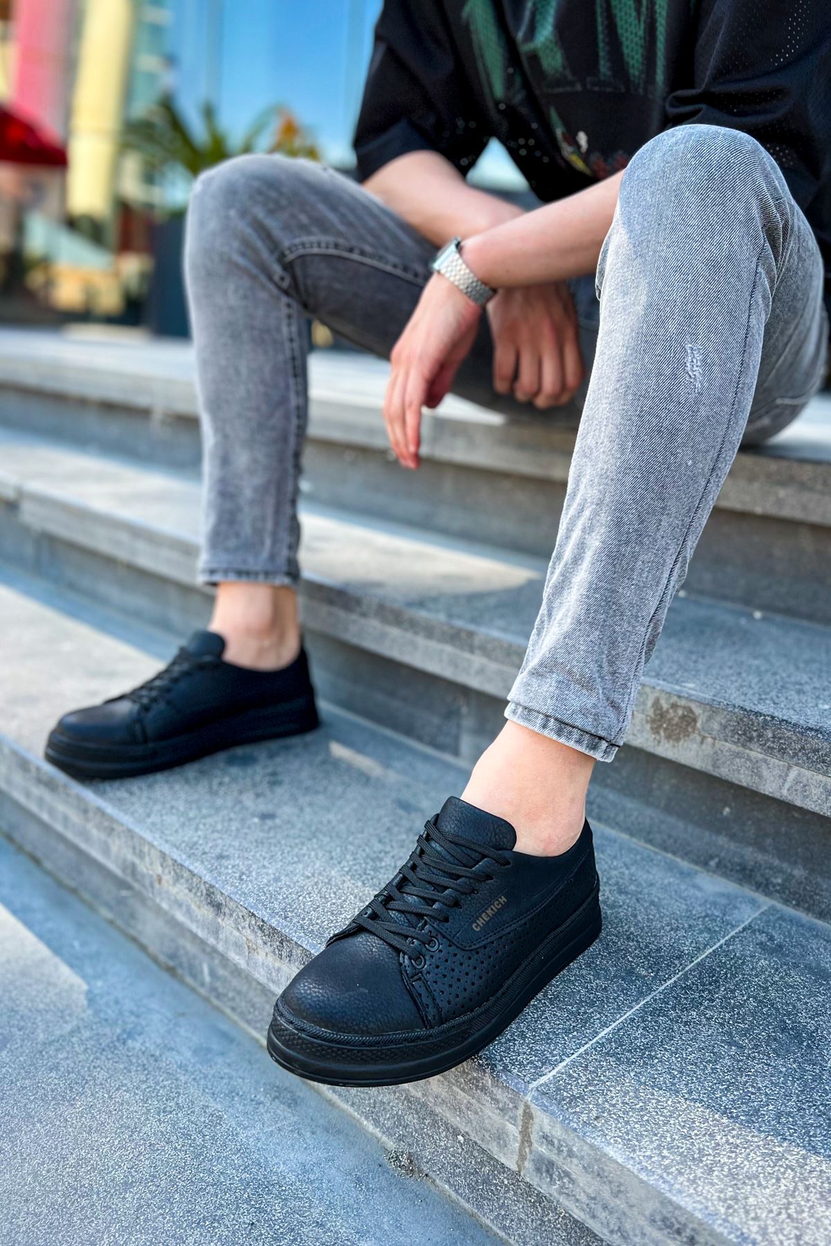 CH043 CST Cowien Erkek Ayakkabi SIYAH - Görsel 3