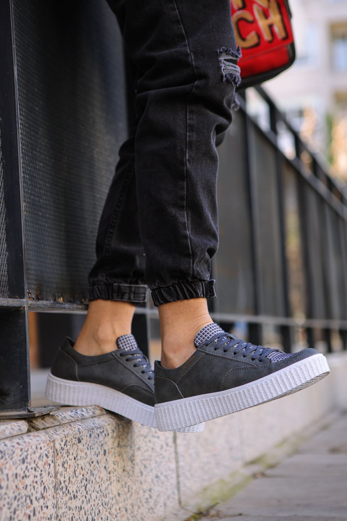 CH017 FBT Pyramid Erkek Ayakkabı ANTRASIT - Görsel 4