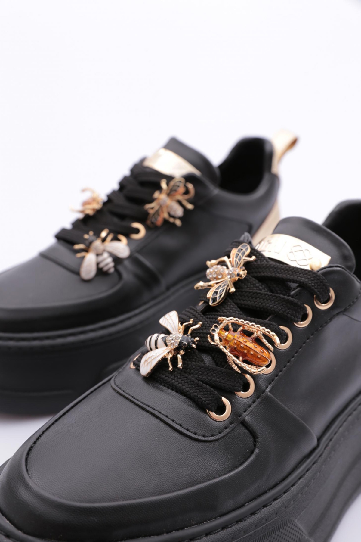 1042 Kadin Kalin Taban Bağcikli Spor Ayakkabi - Görsel 5