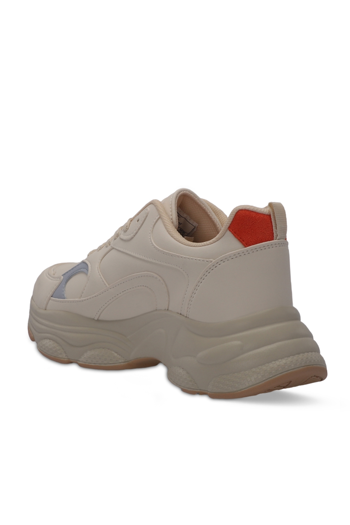 ZUSA Kadın Sneaker Ayakkabı Bej / Kahve - Görsel 4