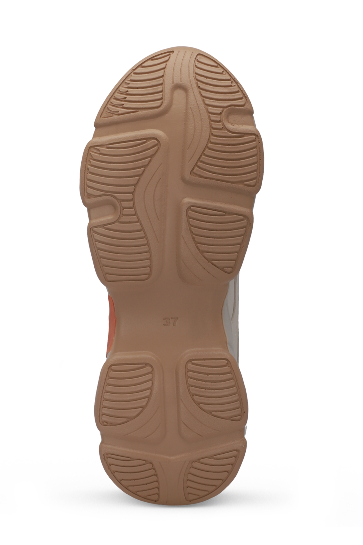 ZUSA Kadın Sneaker Ayakkabı Bej / Kahve - Görsel 8