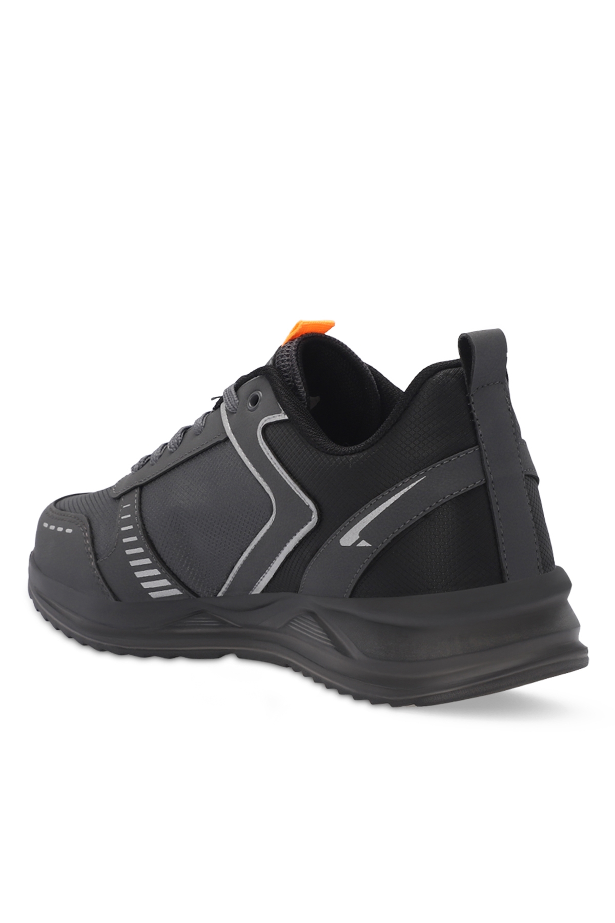 GOLDEN I Büyük Beden Erkek Sneaker Ayakkabı Koyu Gri - Görsel 4