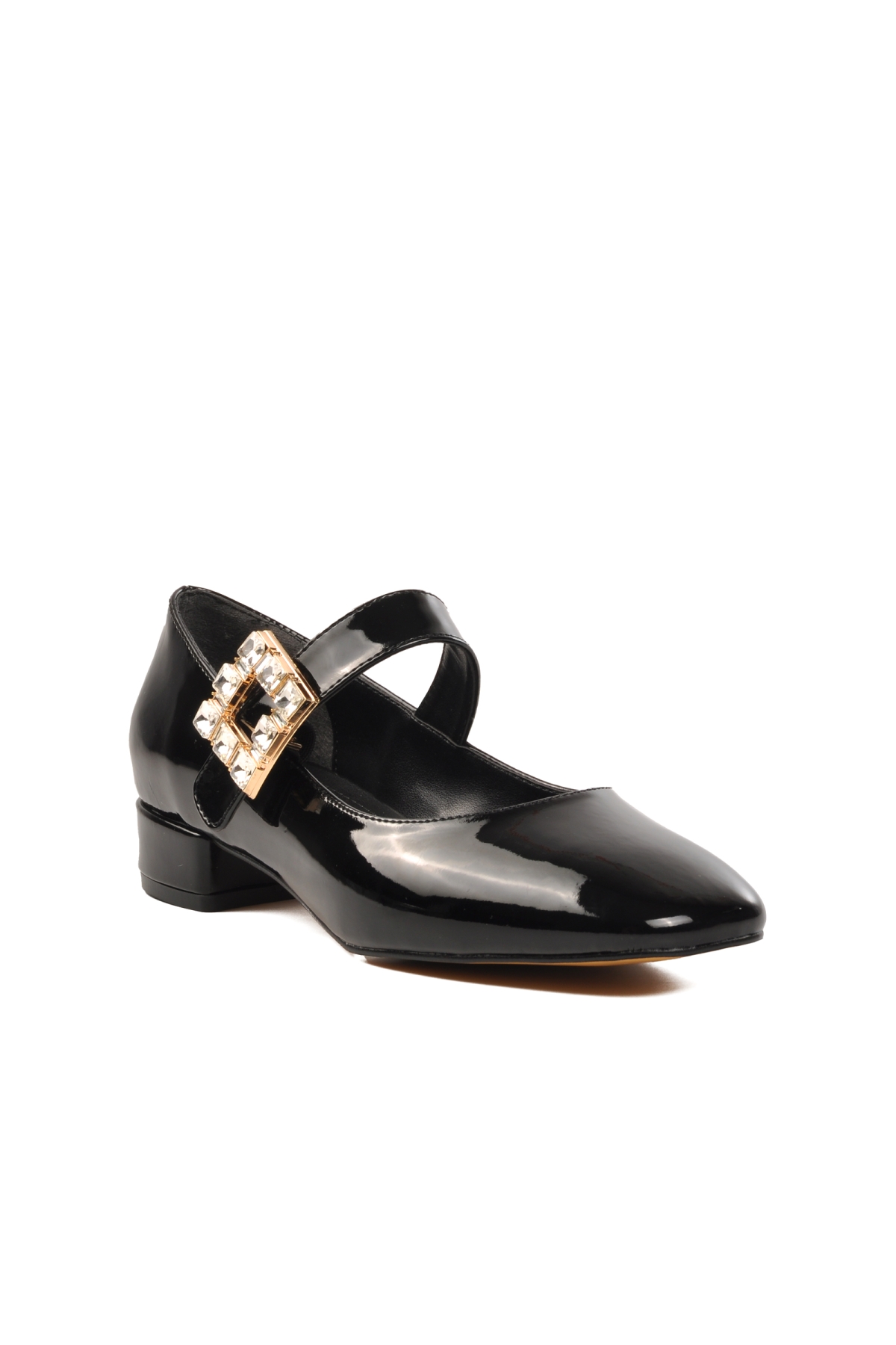 312247 Siyah Rugan Kadın Topuklu Ayakkabı - Görsel 4