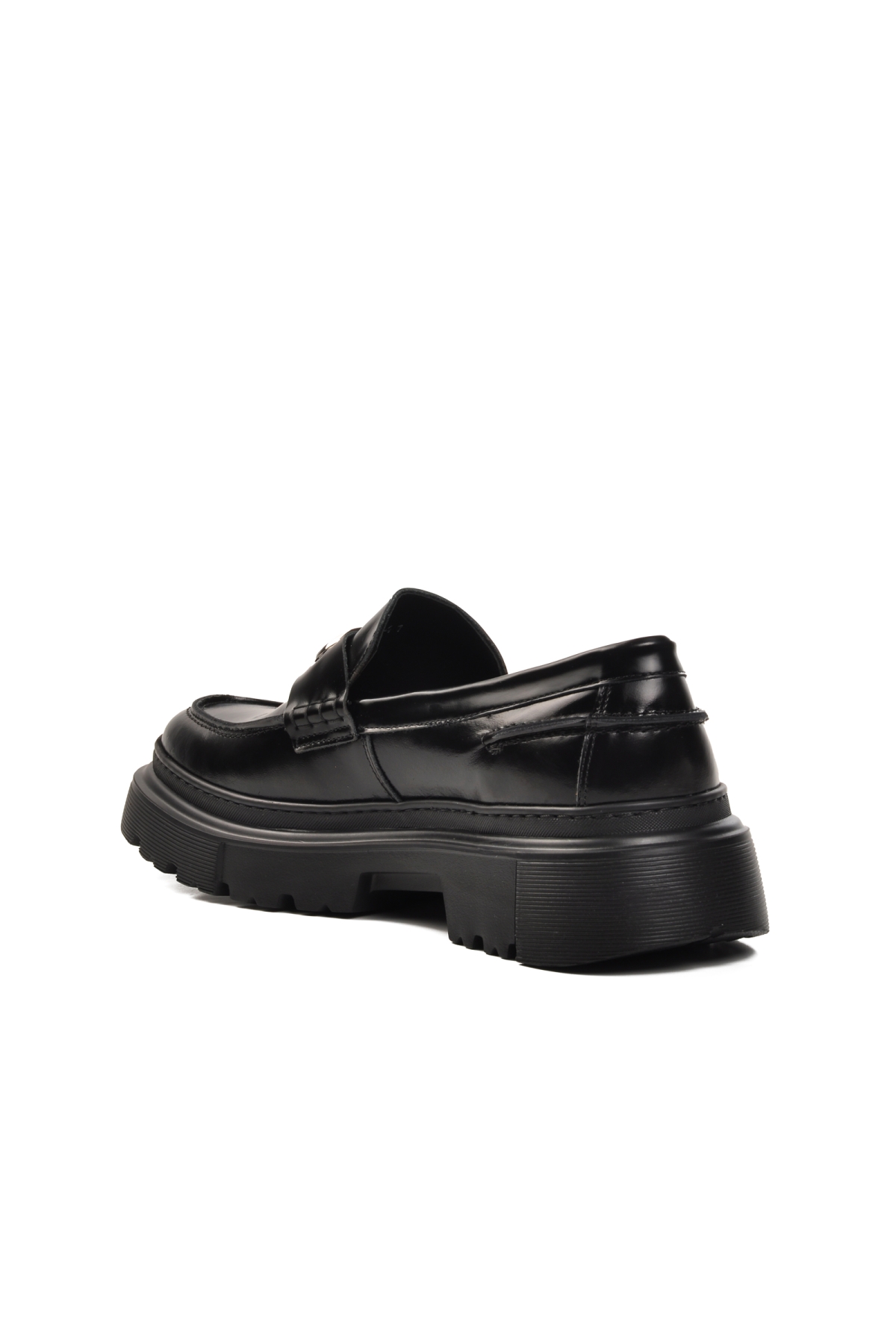 Premium 1308-3 Siyah Hakiki Deri Erkek Klasik Ayakkabı - Görsel 5