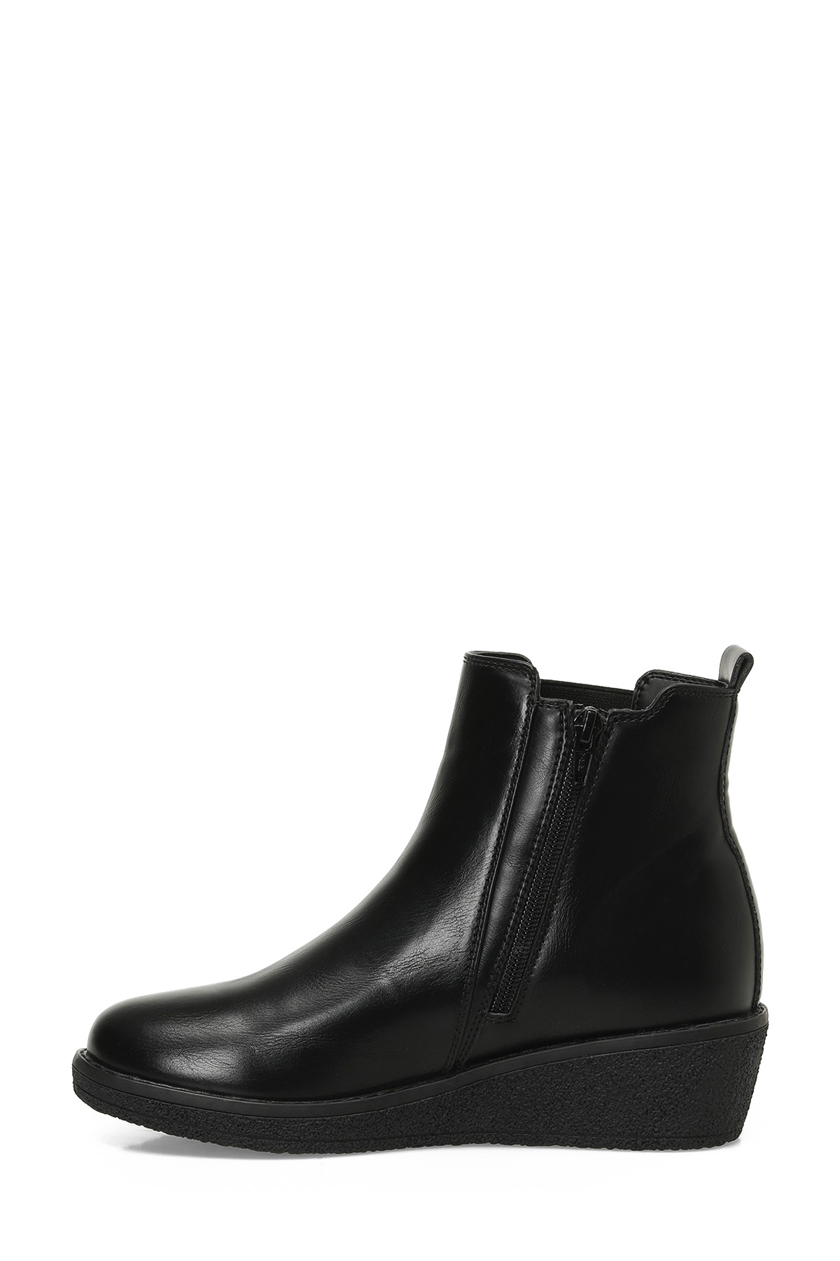 Polaris 166607.Z4PR Siyah Kadın Dolgu Topuk Bot - Görsel 4