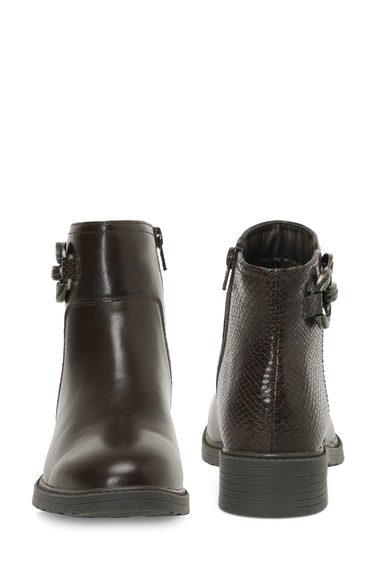 324073.Z 4PR Kahverengi Kadın Düz Bot - Görsel 6