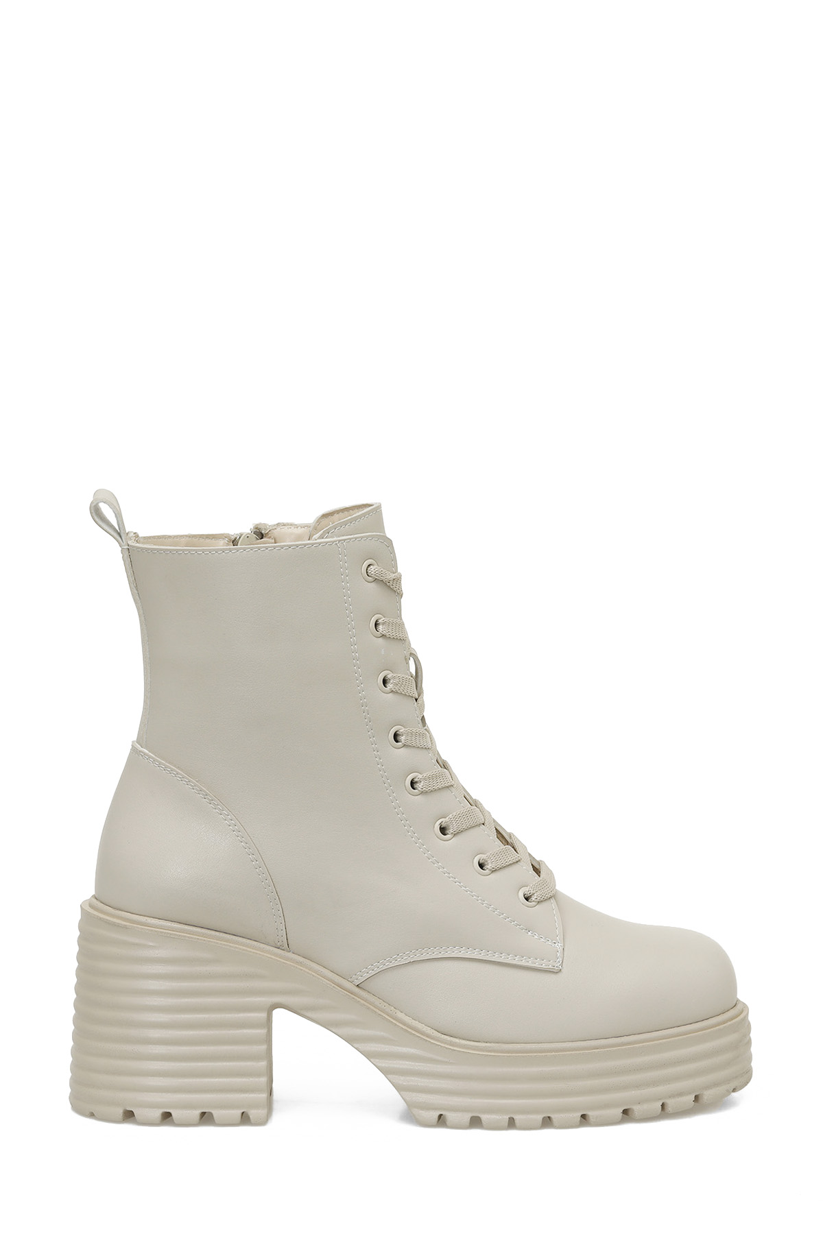 TRX24K-683 4PR Bej Kadın Topuklu Bot - Görsel 2