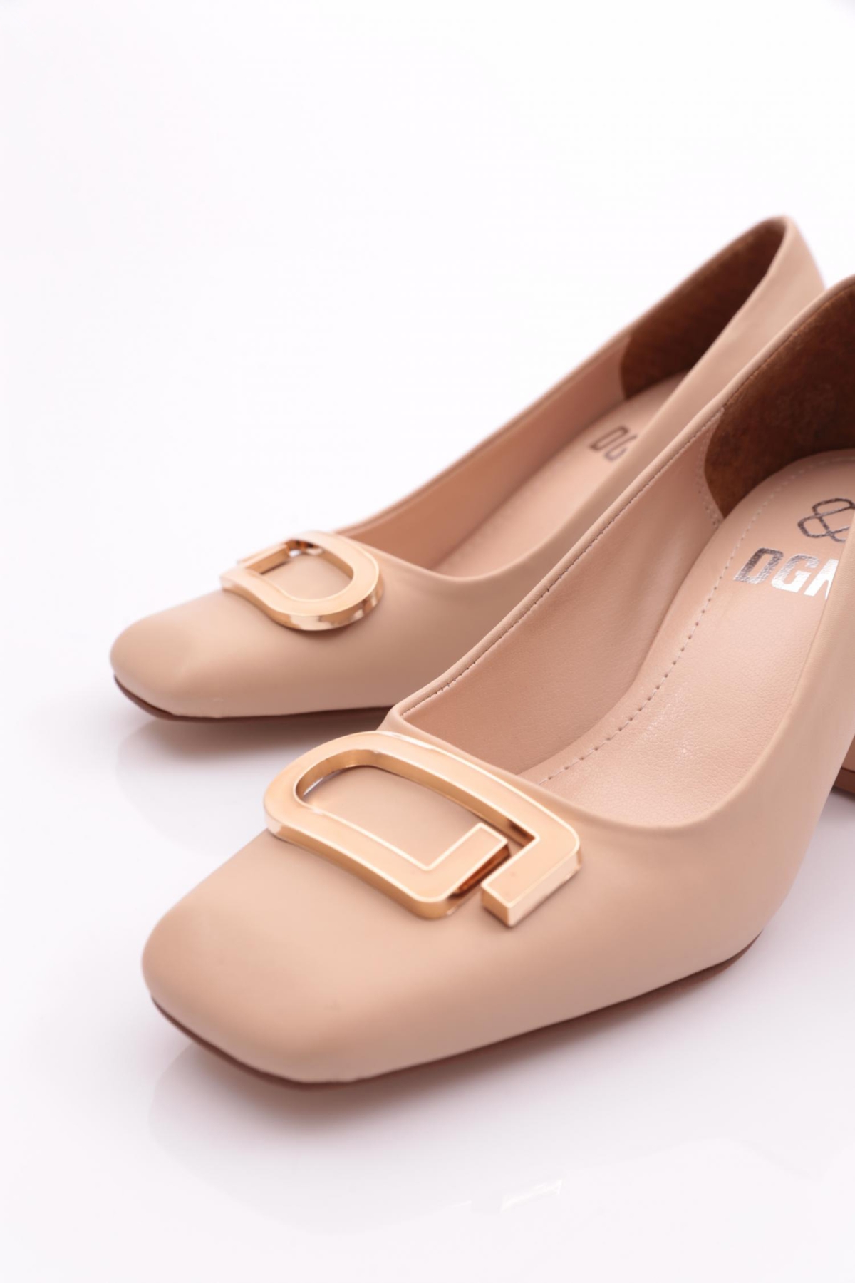 K678 Kadin Kalin Topuklu Ayakkabi - Görsel 5