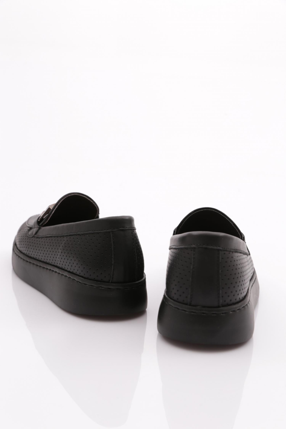 422 Kadin Tokali Lazerli Loafer Ayakkabi - Görsel 4