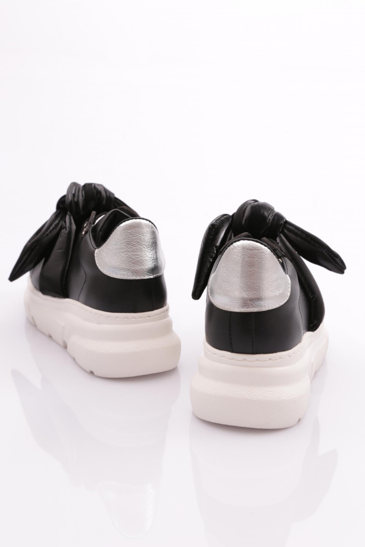 Es853 Kadin Kalin Taban Fiyonklu Sneakers Ayakkabi - Görsel 4