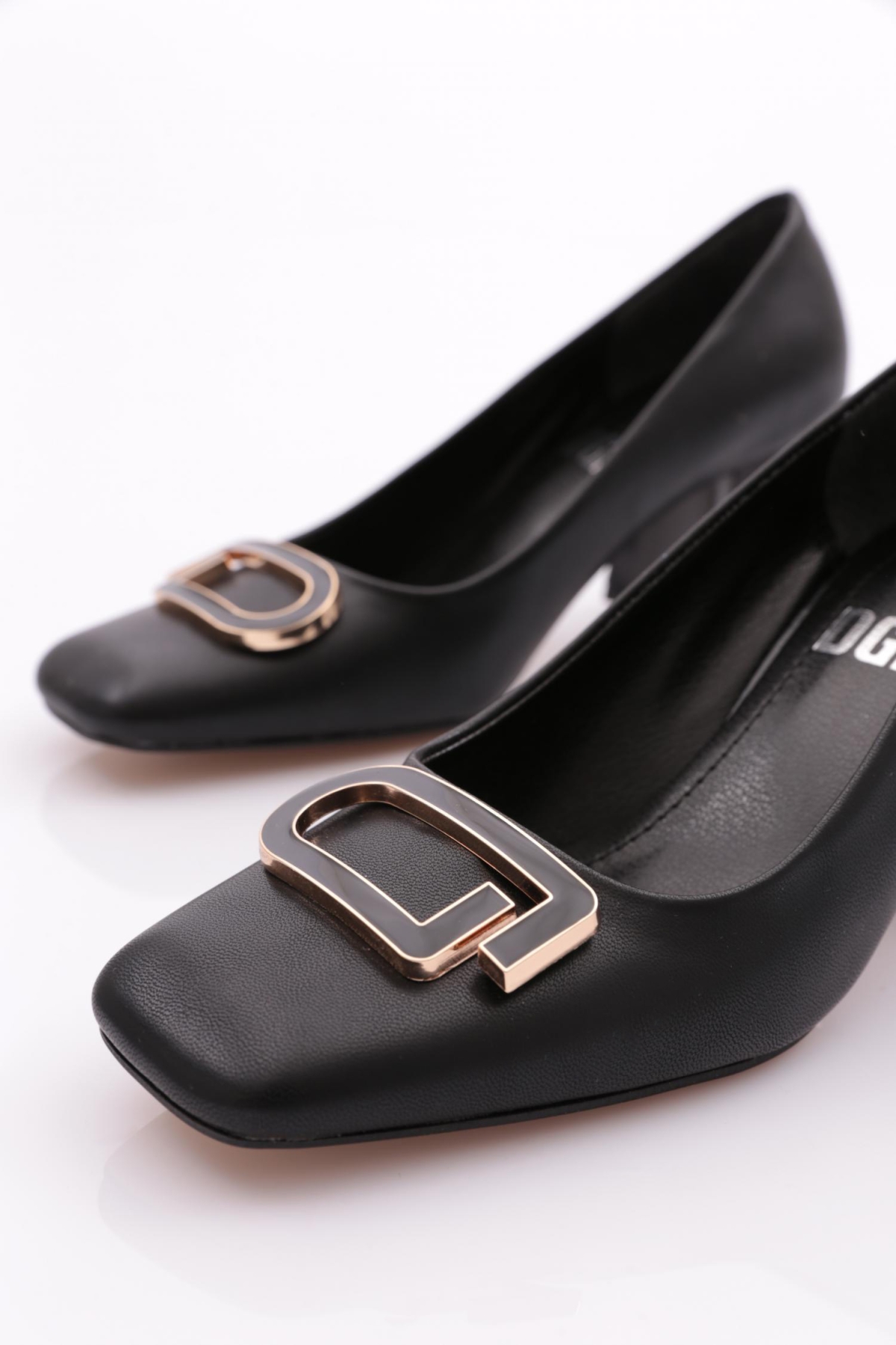 K678 Kadin Kalin Topuklu Ayakkabi - Görsel 5