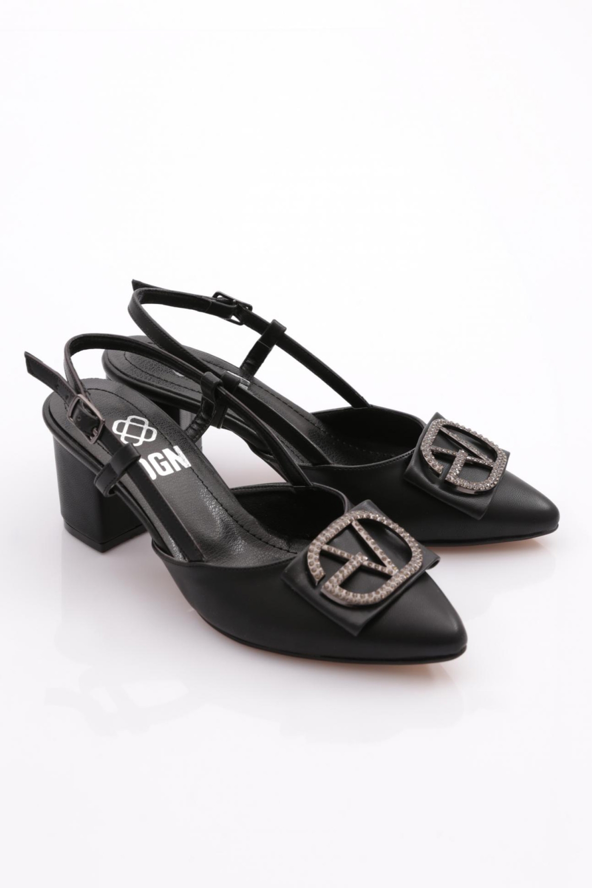 K639 Kadin Yanlari Açik Topuklu Ayakkabi - Görsel 3
