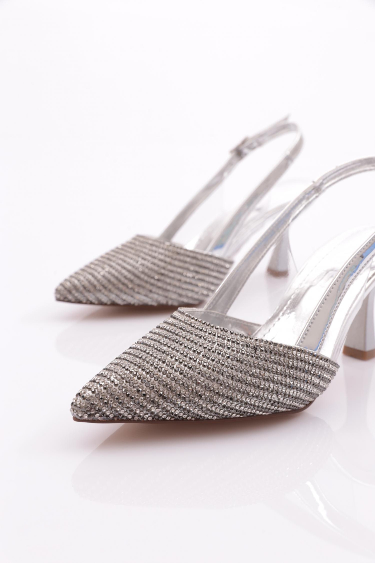 K961 Kadin Önü Kapali Abiye Ayakkabi - Görsel 5