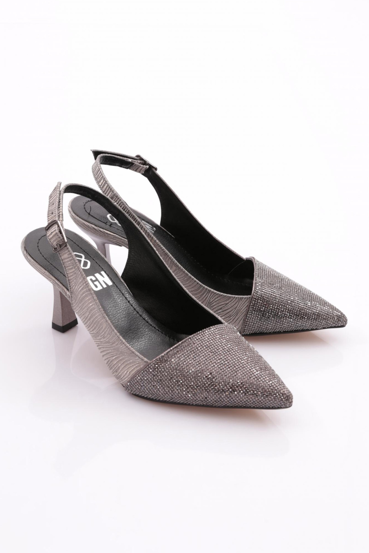 K829 Kadin Topuklu Abiye Ayakkabi - Görsel 3