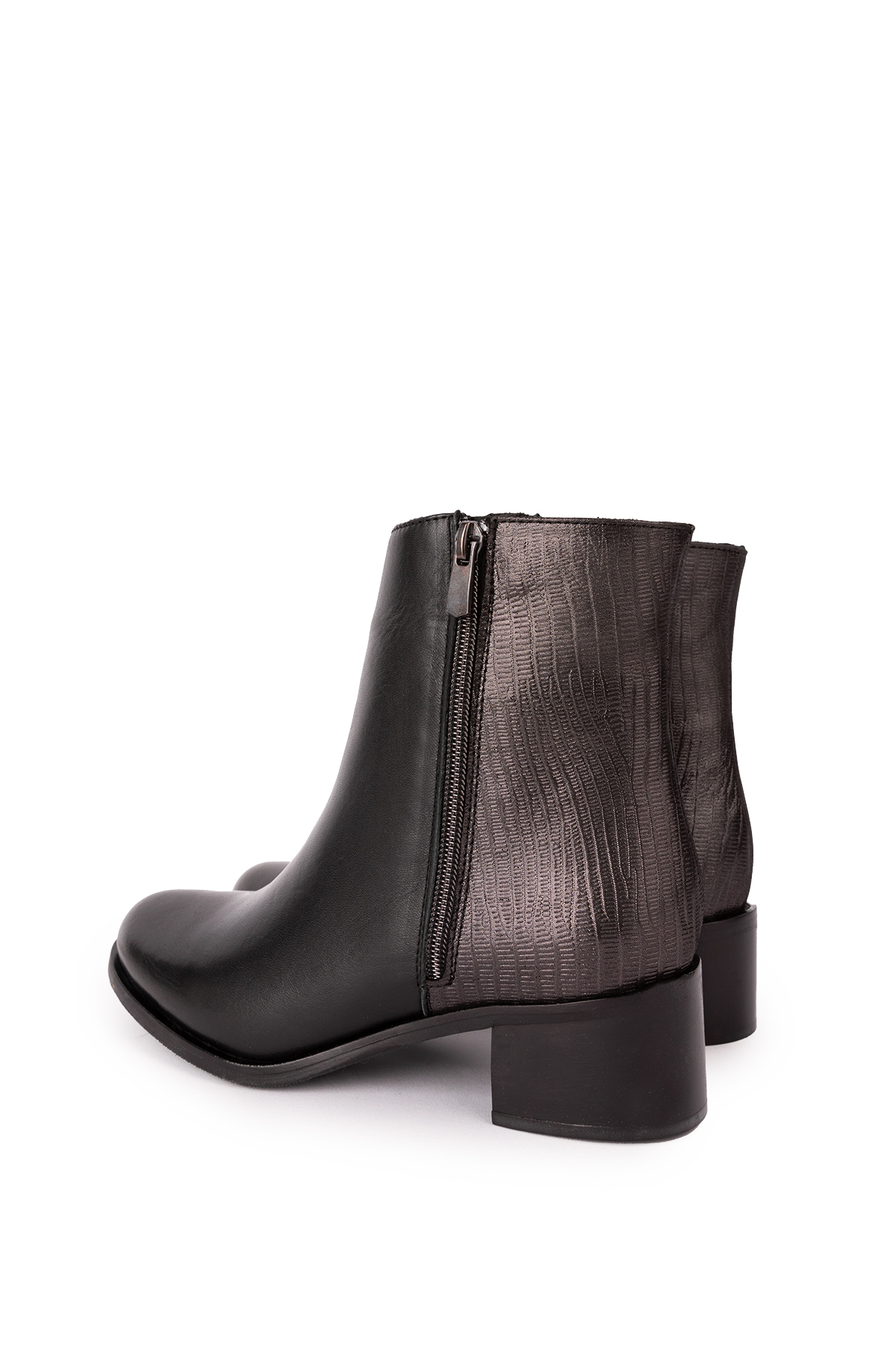 Gondol Kadın Hakiki Deri Kısa Topuklu Şık Bot ell.6880 - Görsel 4