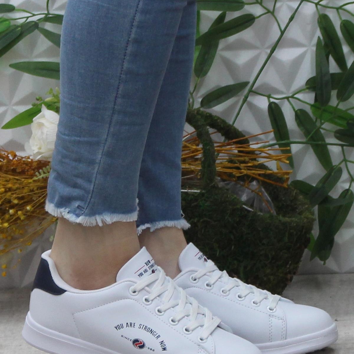 FortRow Lena Beyaz Rahat Hafif Sneaker Kadın Spor Ayakkabı