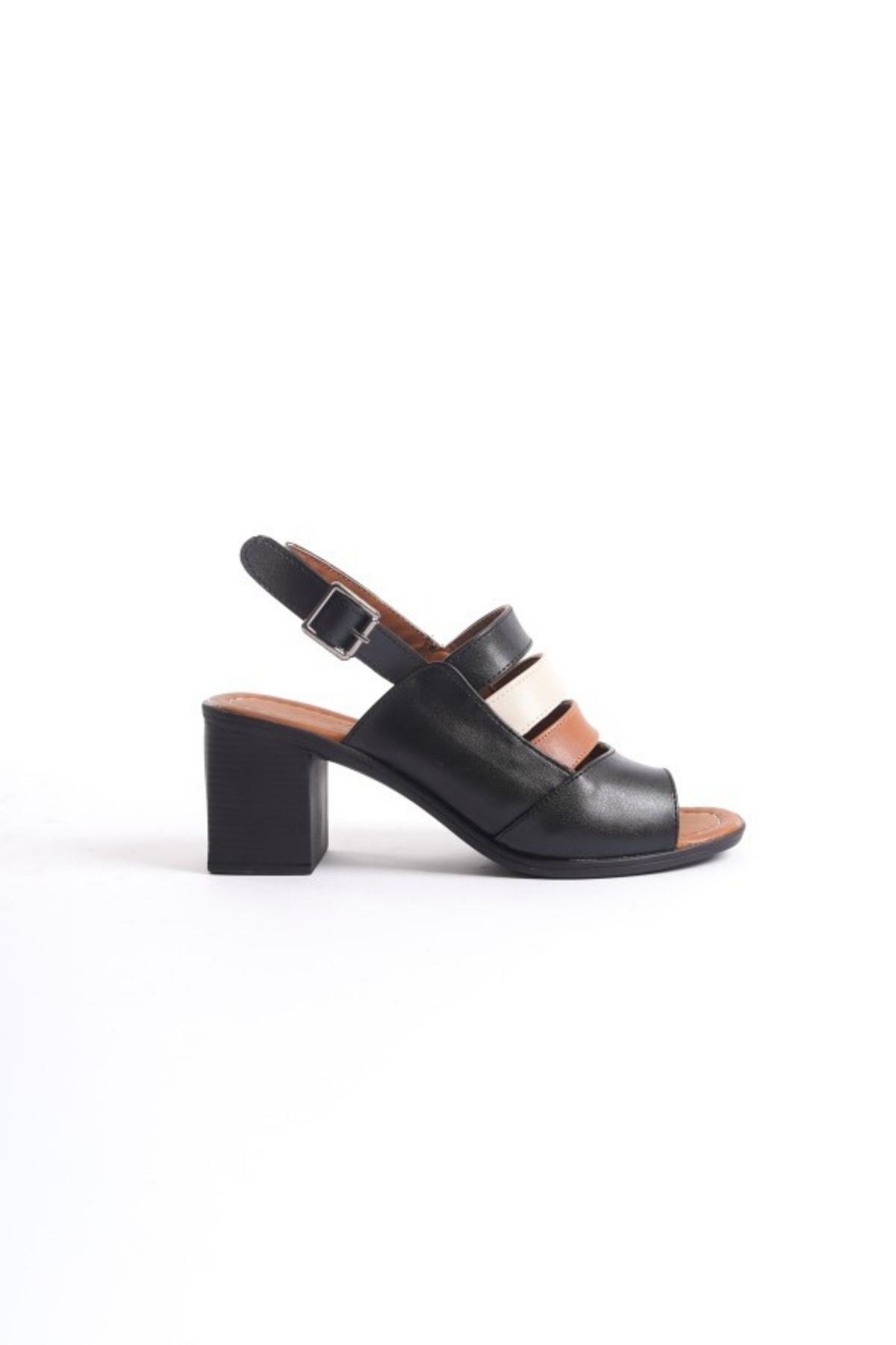 Frzn-2892 Kadın 7 Cm Topuklu Yazlık Ayakkabı - Görsel 4