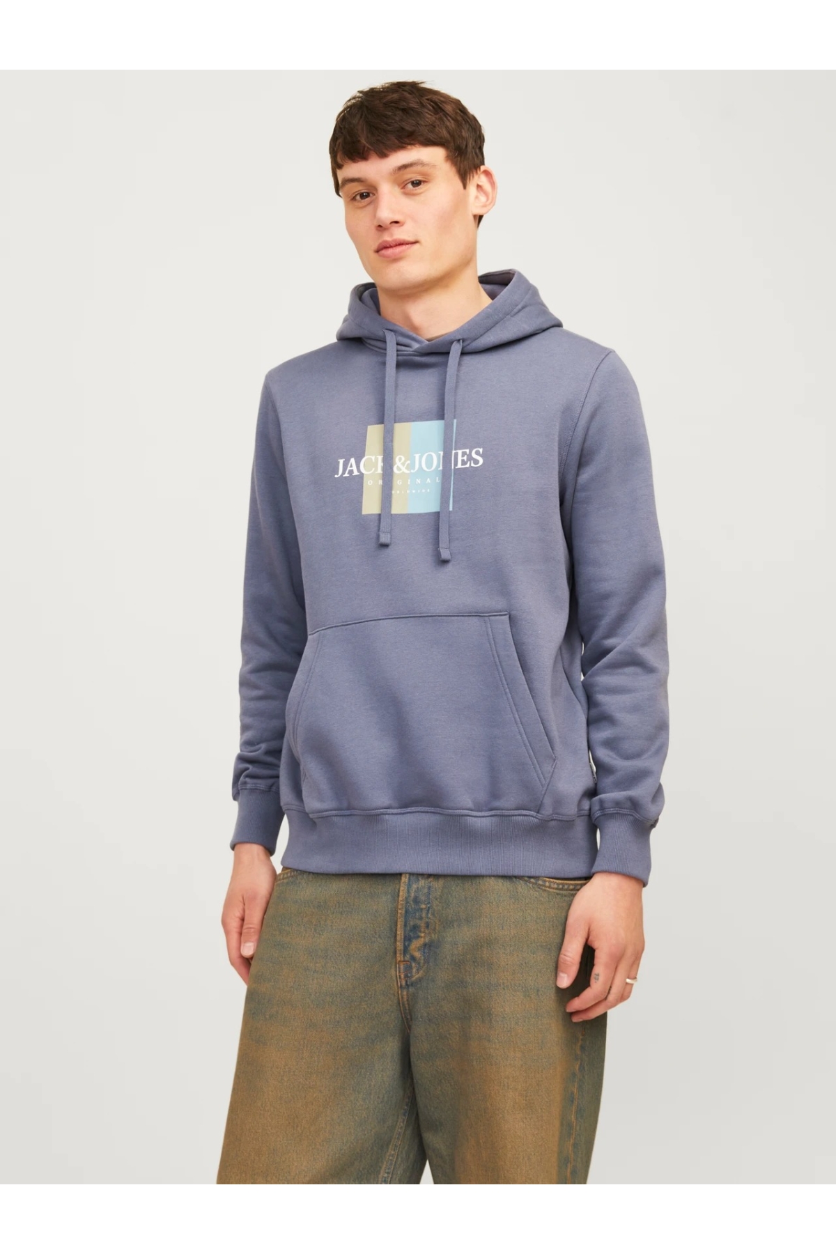 JACK & JONES Jorfrederiksberg Sweat Hood Sn Men's Jorfrederiksberg Sweat Hood Sn (1-Pack), Brandy Brown, L