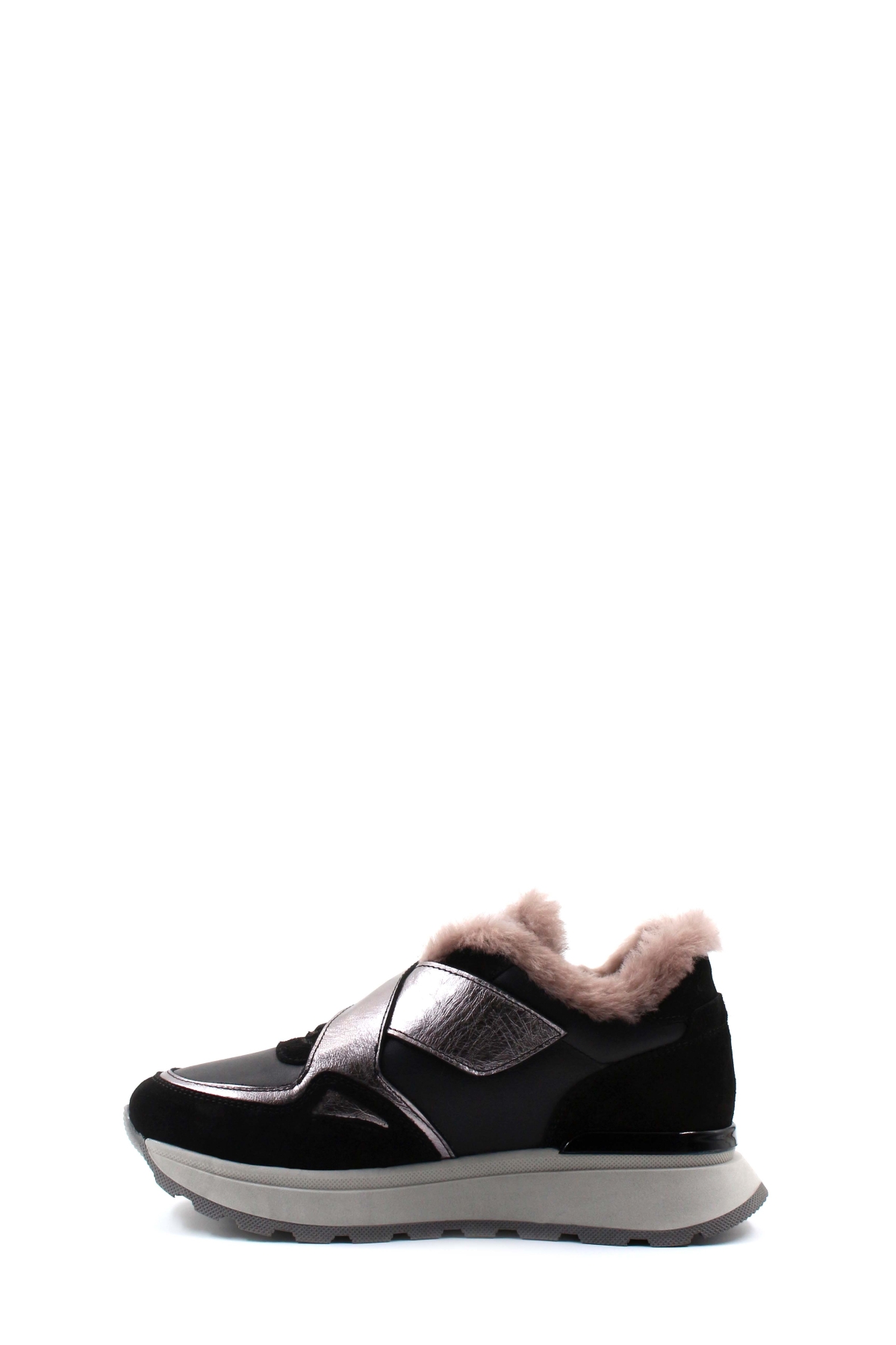 Fast Step Bej Fast Step Hakiki Deri Kürklü Kadın Casual Ayakkabı 757KZA24056