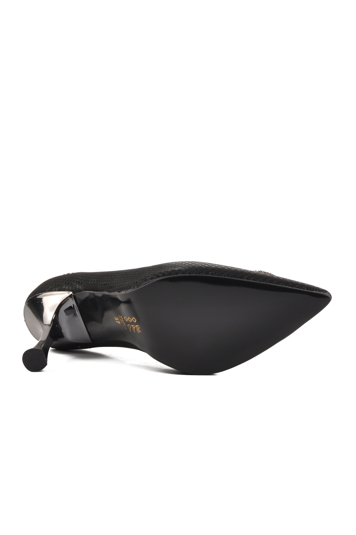 PC-54031 Siyah Kadın Topuklu Ayakkabı - Görsel 6