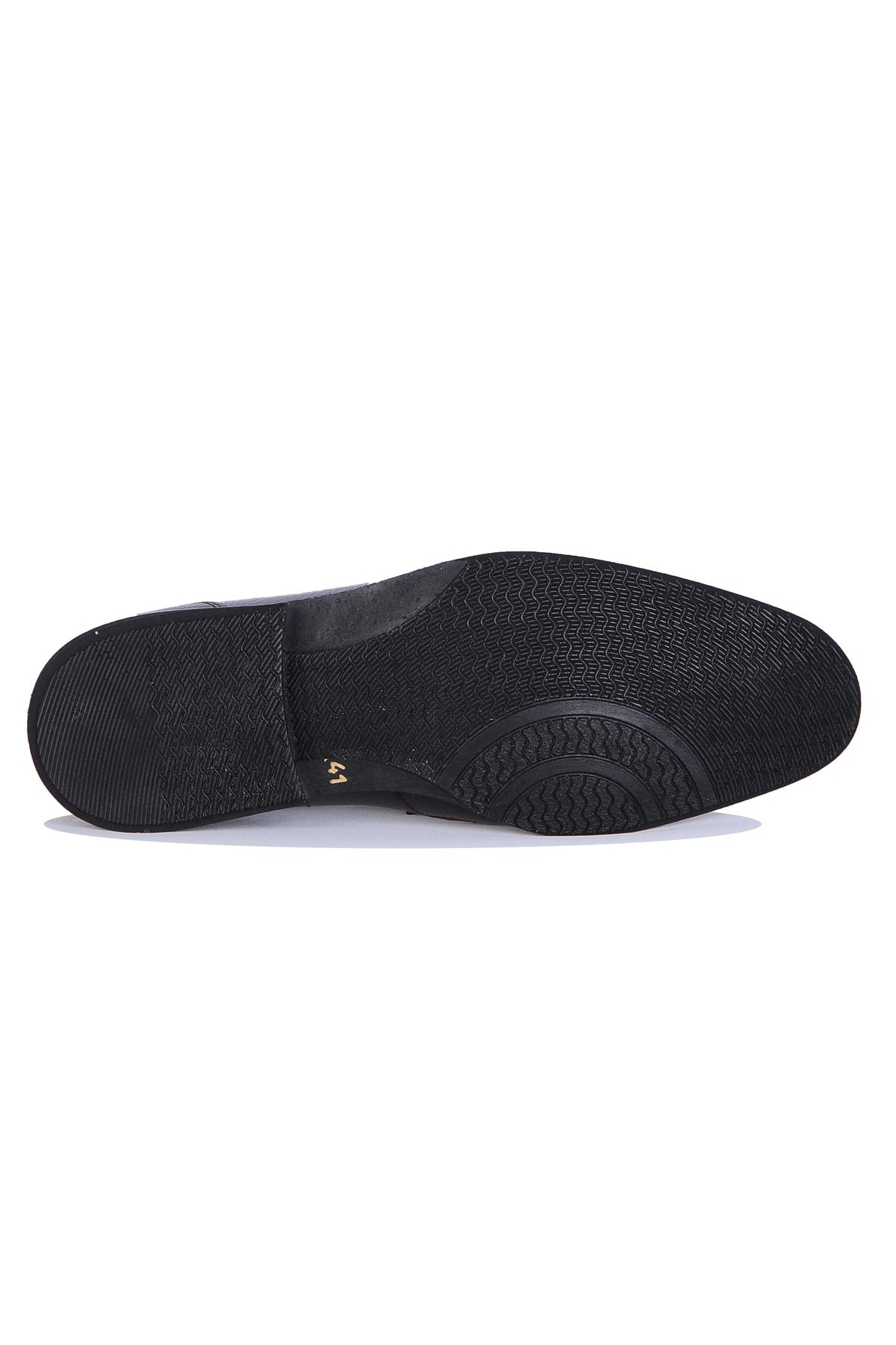 1656 Kahve Rugan %100 Deri Erkek Klasik Ayakkabı - Görsel 5