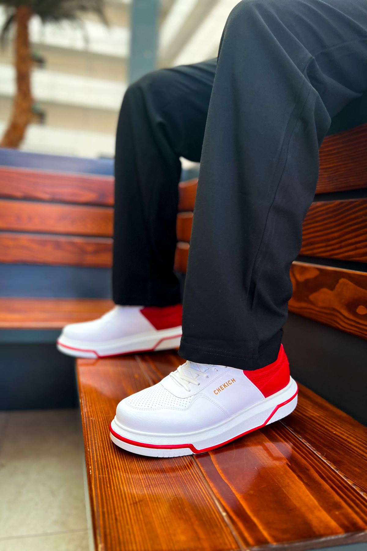 CH075 CBT Signature Erkek Ayakkabı BEYAZ/KIRMIZI - Görsel 4