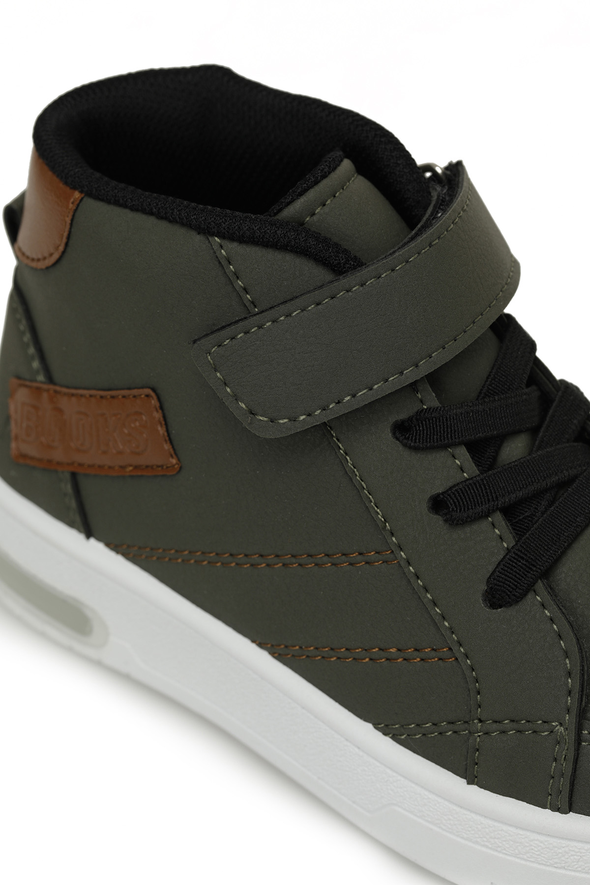 BOOKS P 4PR Haki Erkek Çocuk High Sneaker - Görsel 8