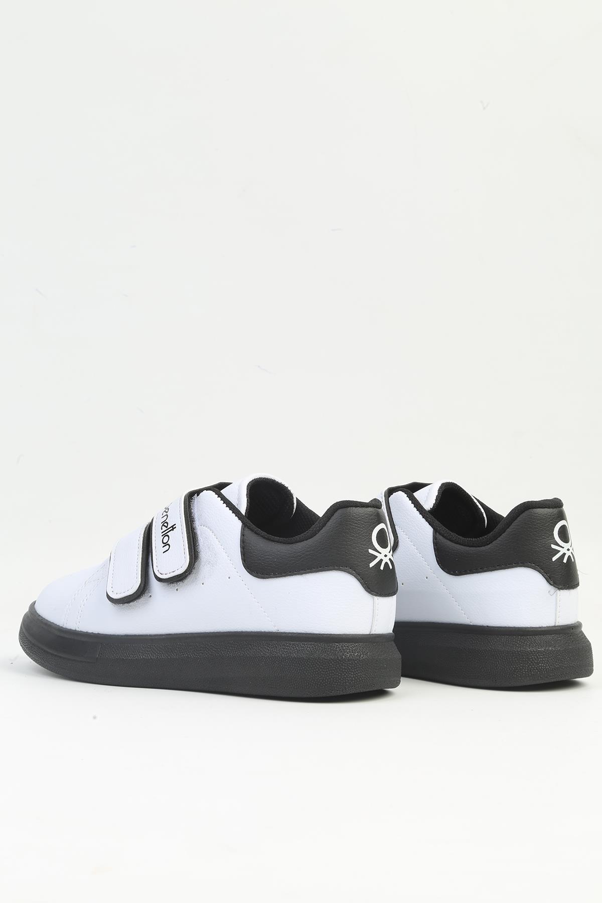 ® | BN-31805 Beyaz Siyah Çocuk Spor Ayakkabı - Görsel 4