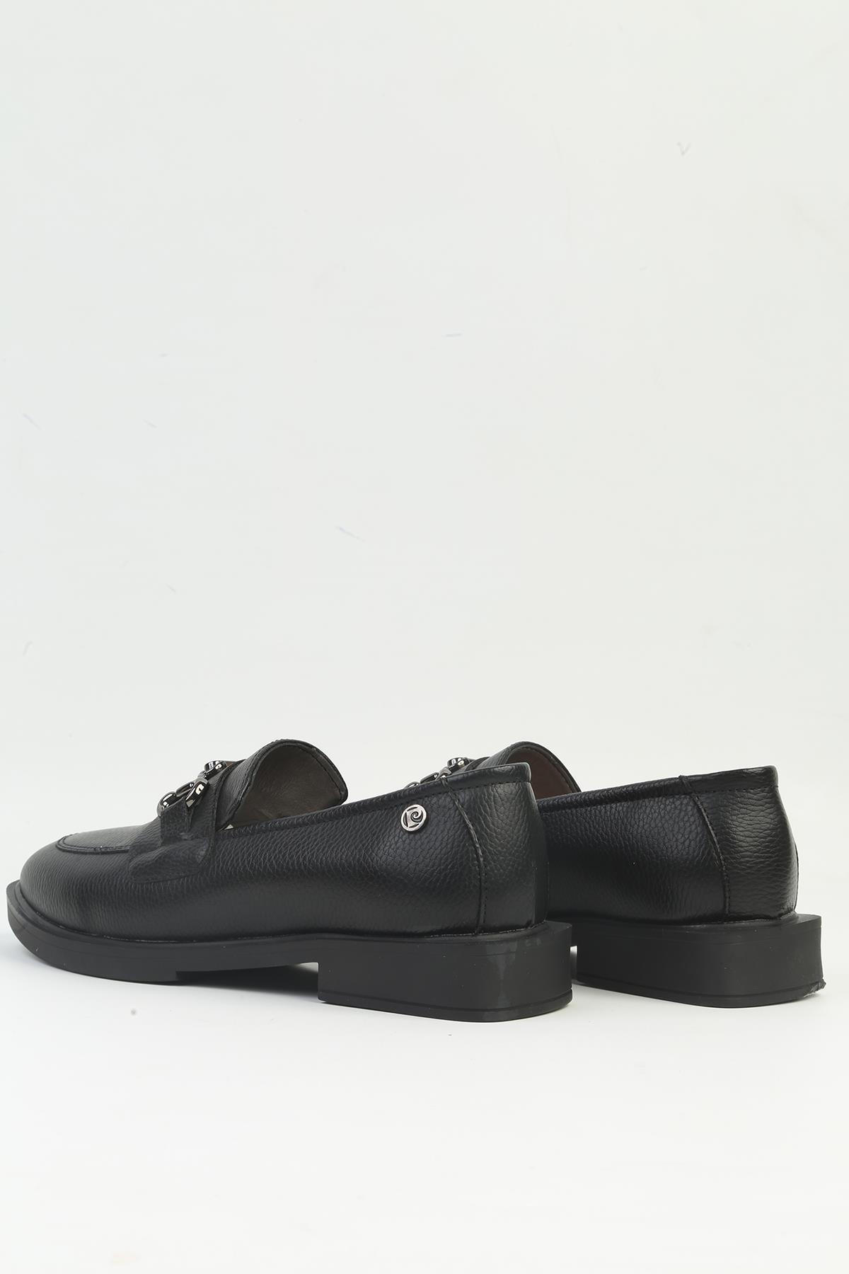 ® | PC-54274 - Siyah Kadın Loafer Ayakkabı - Görsel 4