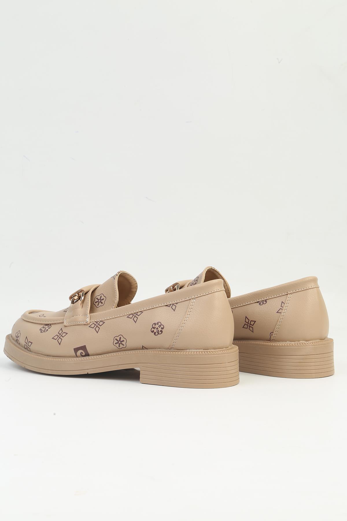 ierre Cardin® | PC-54117 - Kadın Bej Loafer - Görsel 3