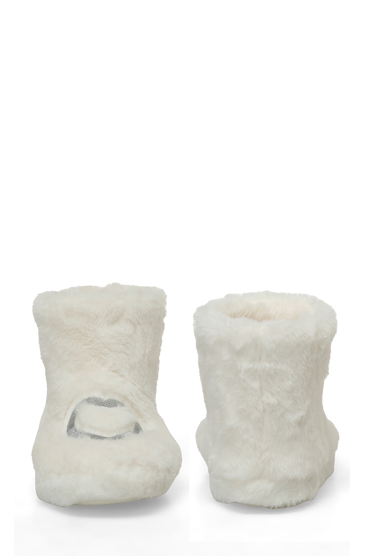 Polaris 607085.Z4PR Beyaz Kadın Panduf - Görsel 6