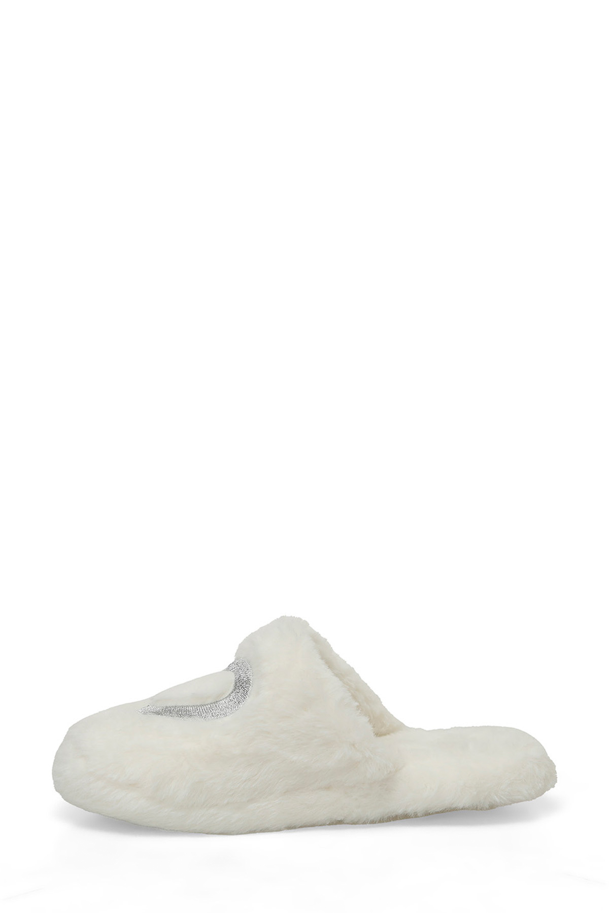 607124.Z4PR Beyaz Kadın Ev Terliği - Görsel 4