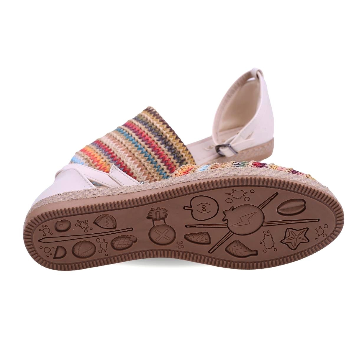 PapuçSepeti Su Perisi 1701 Kadın Hasır Örme Günlük Ayakkabı - Görsel 3