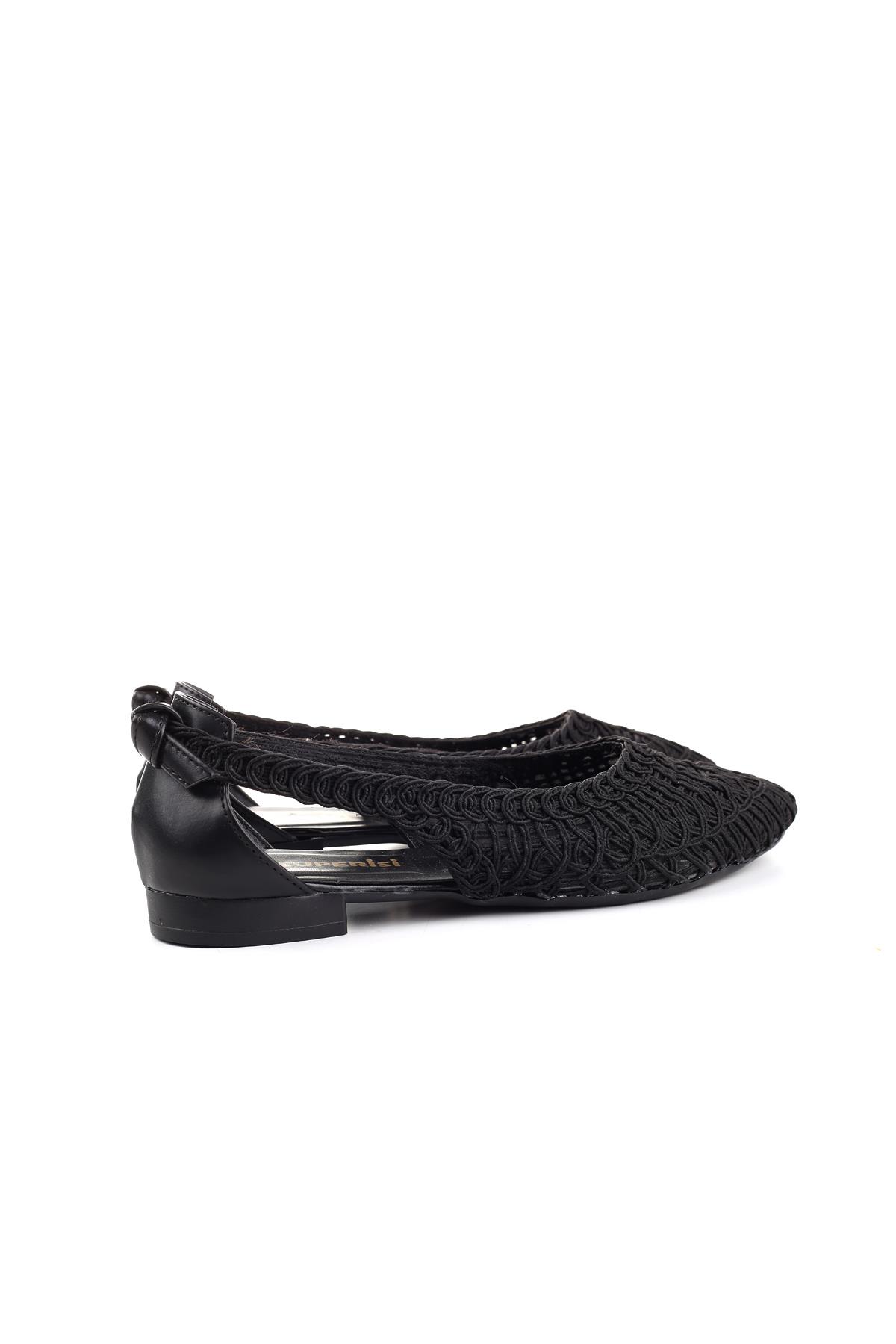 Spr 710 Kadın Hasır Örme Günlük Babet Ayakkabı - Görsel 7