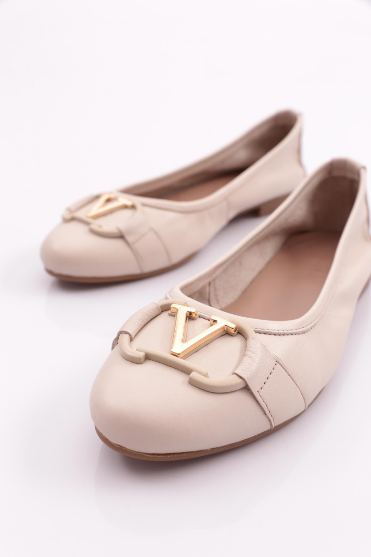 24057V Kadin V Tokali Aksesuarli Babet - Görsel 7