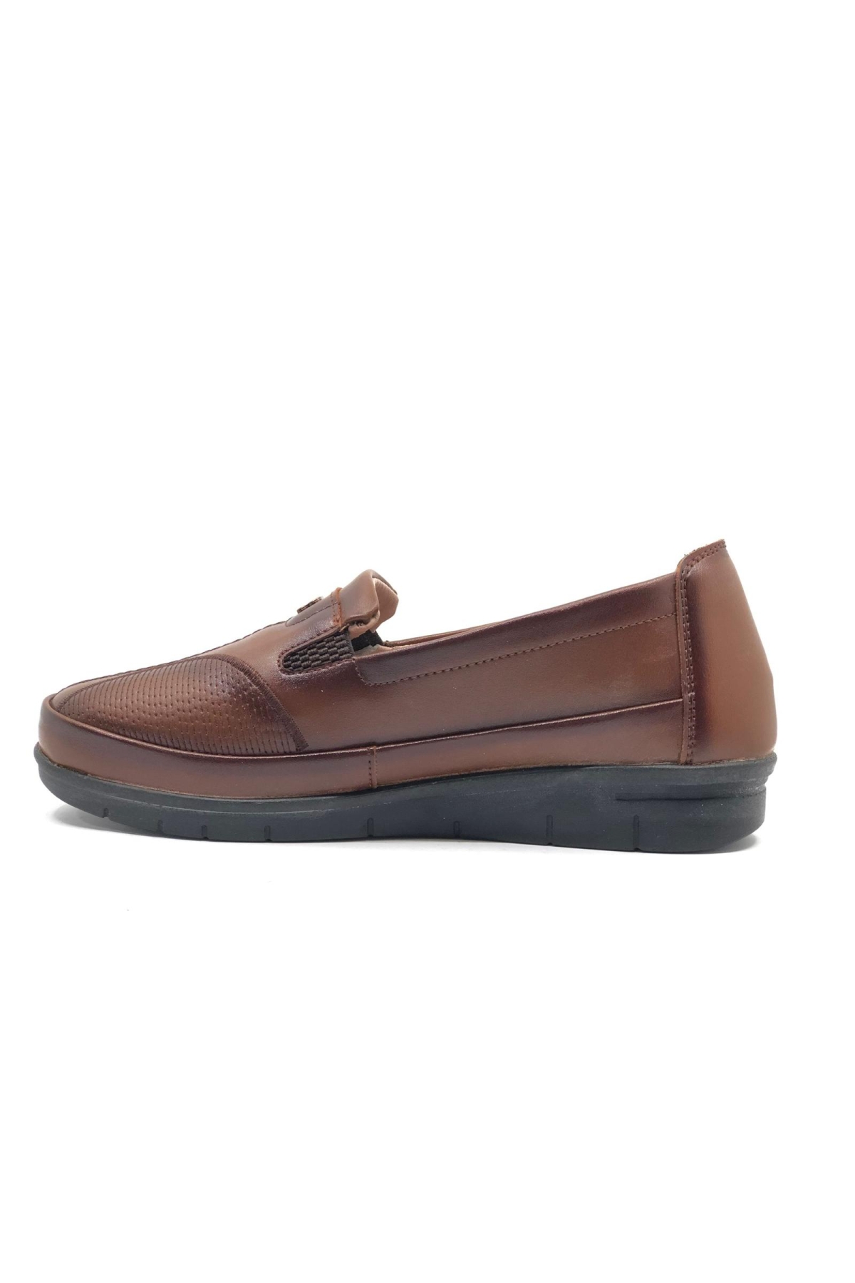 Berfilla Dr.Tavsiyeli İçi %100 Deri Anne Kadın Babet Ayakkabı - Görsel 4