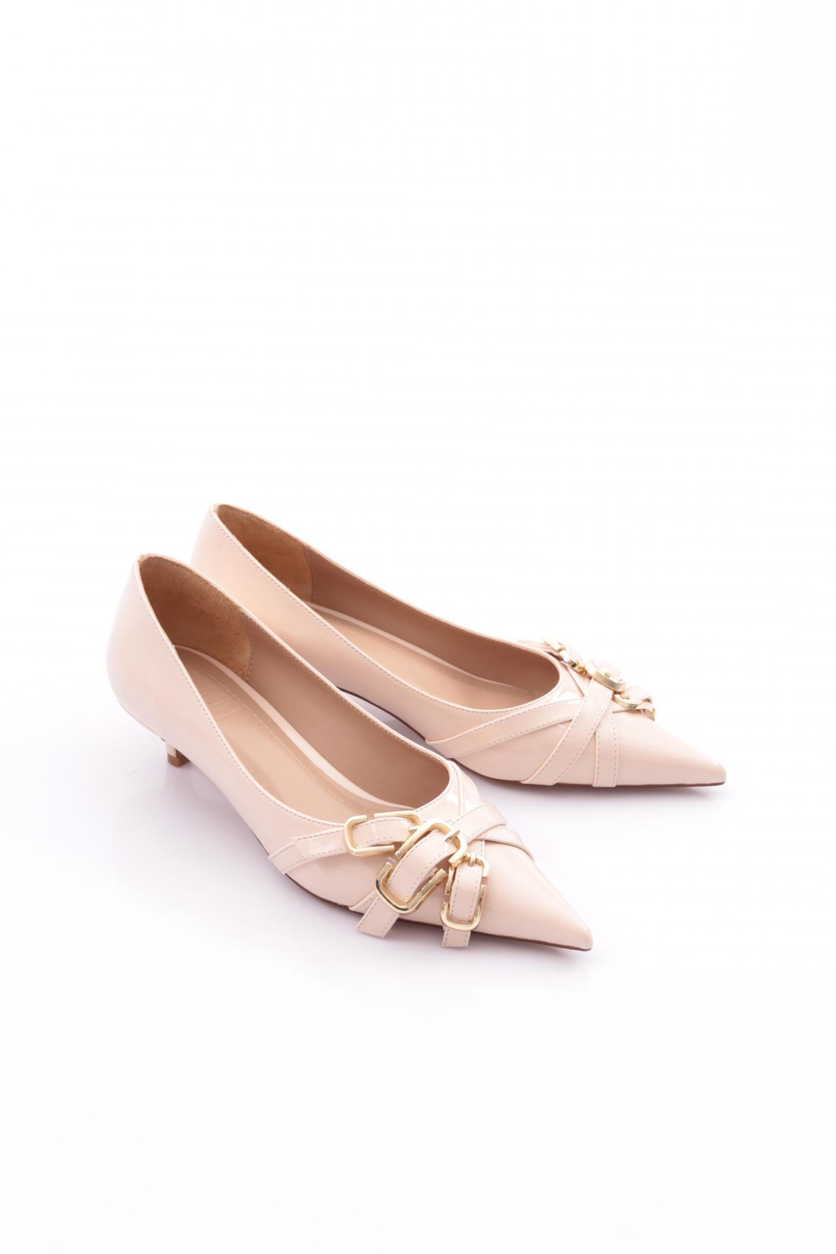 3052-2125 Kadin Önde Kopça Detayli Topuklu Ayakkabi - Görsel 3