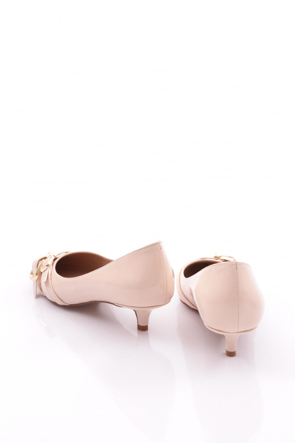 3052-2125 Kadin Önde Kopça Detayli Topuklu Ayakkabi - Görsel 4