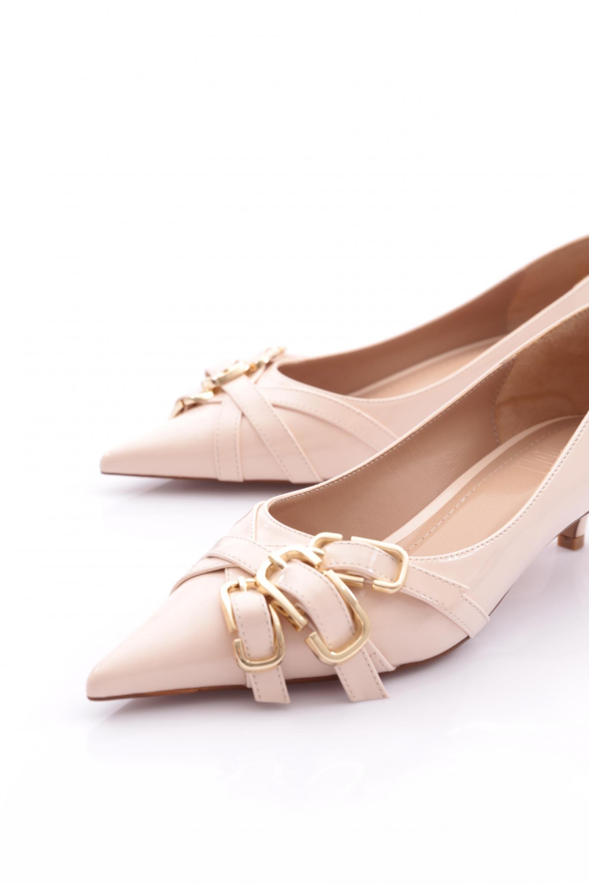 3052-2125 Kadin Önde Kopça Detayli Topuklu Ayakkabi - Görsel 5