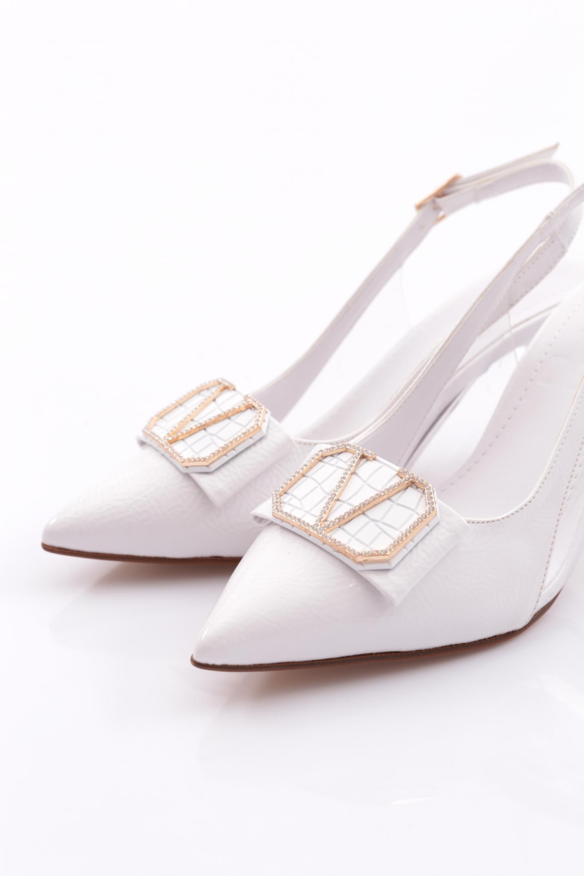 K13 Kadin Önü Kapali Topuklu Ayakkabi - Görsel 5