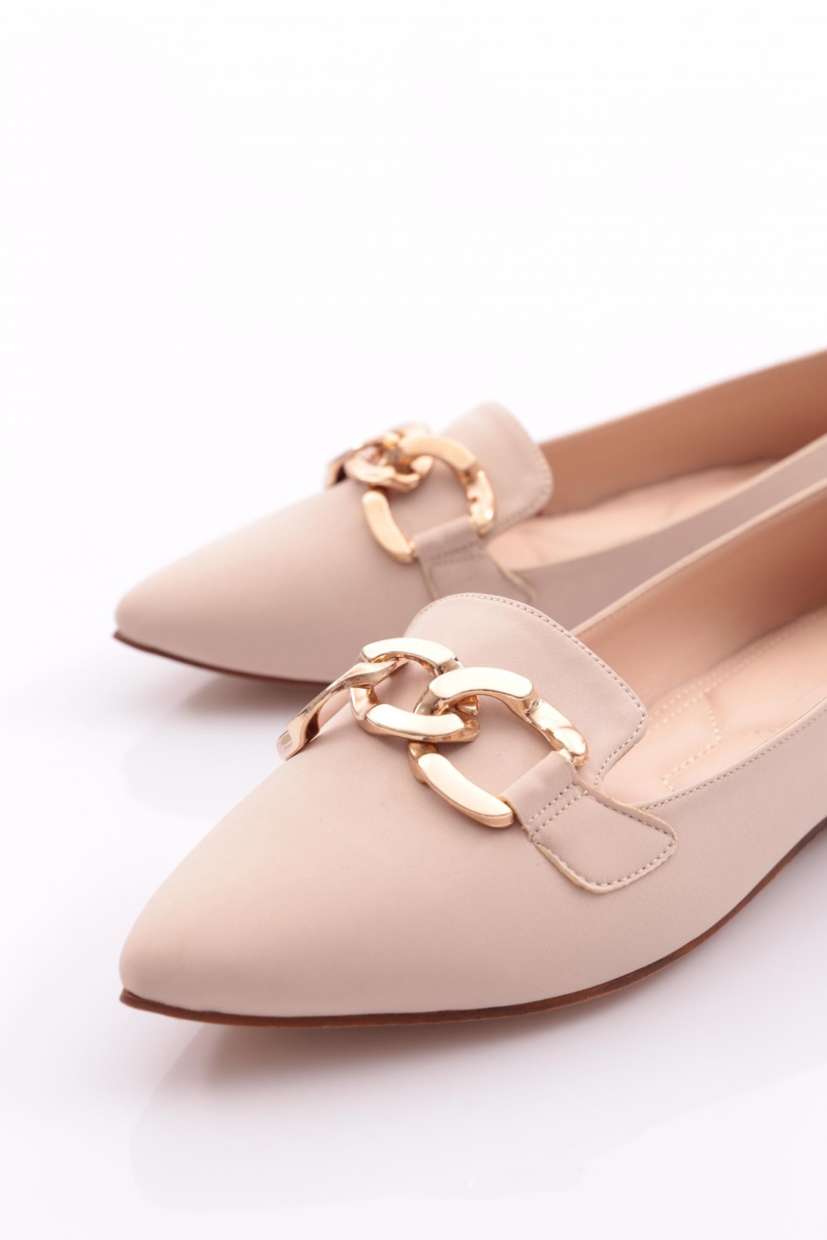 K014 Kadin Demir Aksesuarli Babet - Görsel 5