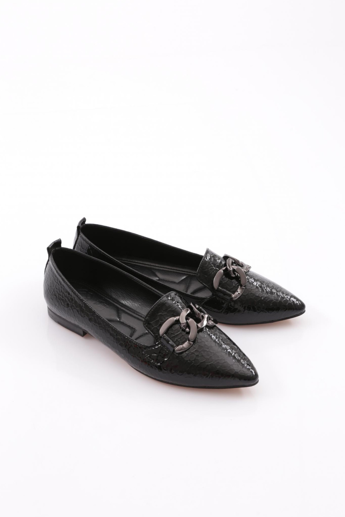 K014 Kadin Demir Aksesuarli Babet - Görsel 3