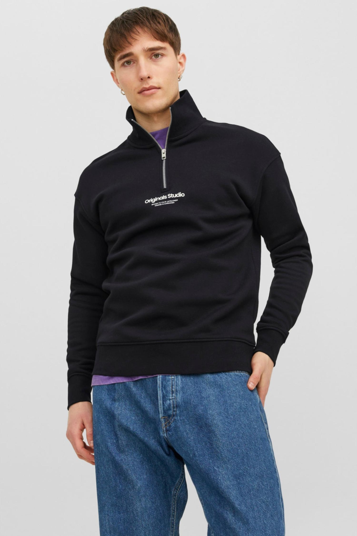 12241777-Fw Jorvesterbro Sweat Quarter Zıp Hn Sn Erkek Sweat Shirt