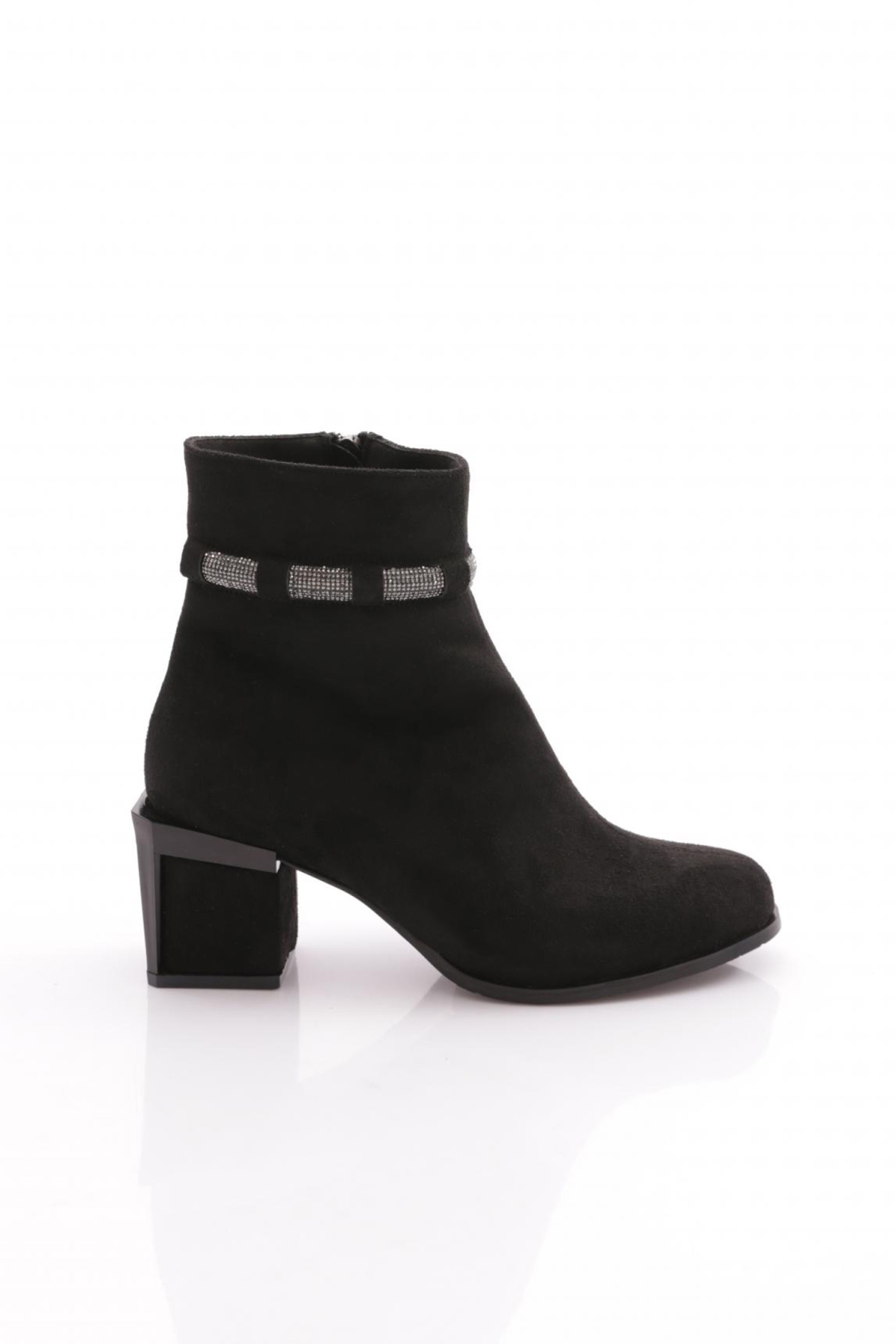 742-22K Kadin Simli İp Detayli Topuklu Bot - Görsel 2