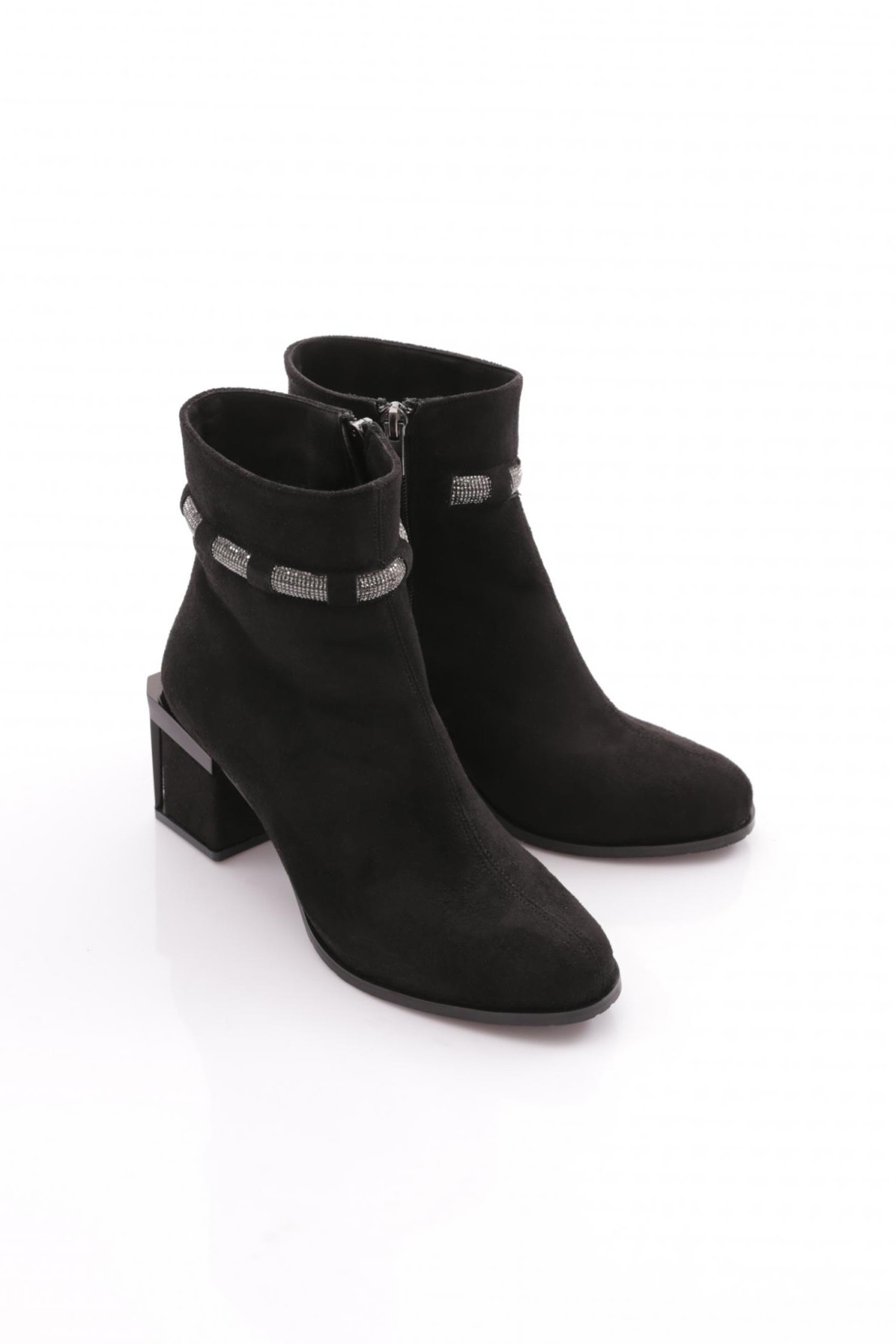 742-22K Kadin Simli İp Detayli Topuklu Bot - Görsel 3
