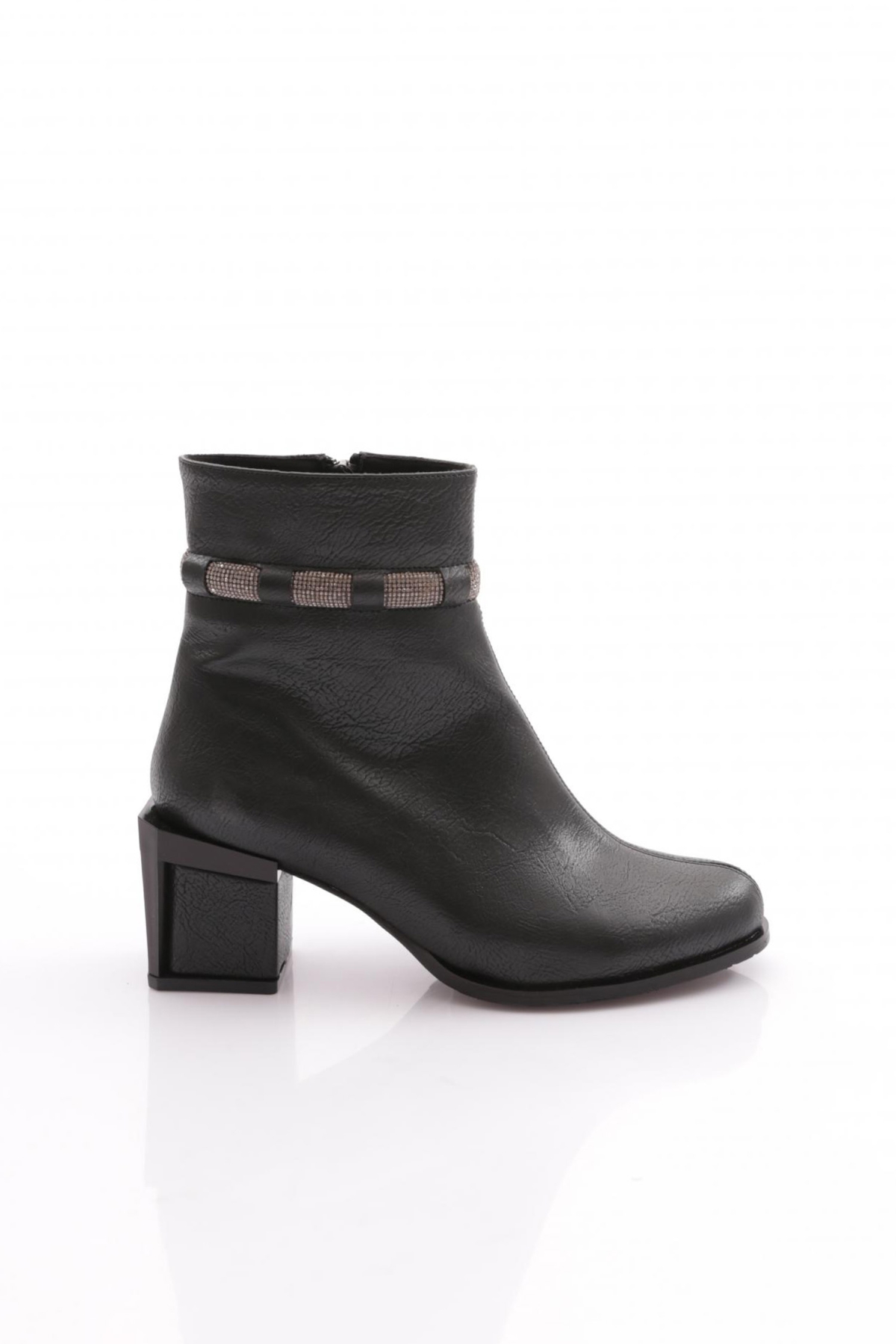 742-22K Kadin Simli İp Detayli Topuklu Bot - Görsel 2