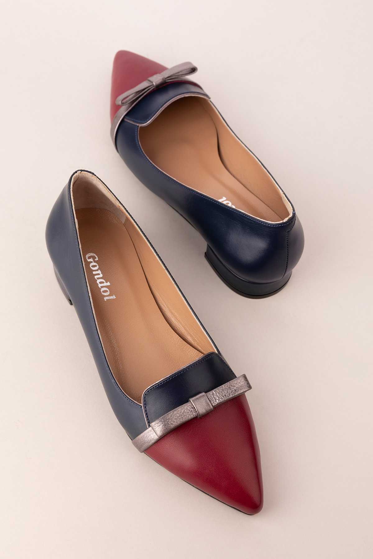 Gondol Hakiki Deri Fiyonk Detaylı Kısa Topuklu Ayakkabı ast.8429 - Görsel 6