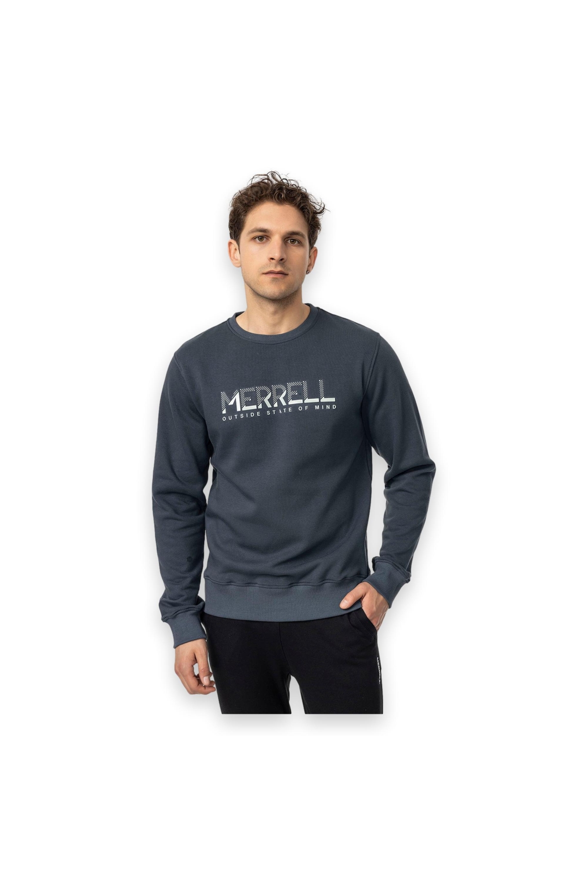 M25Smithm Outdoot Sweat Gri Erkek Sweatshirt